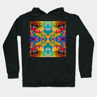 wave flipped tiled Hoodie